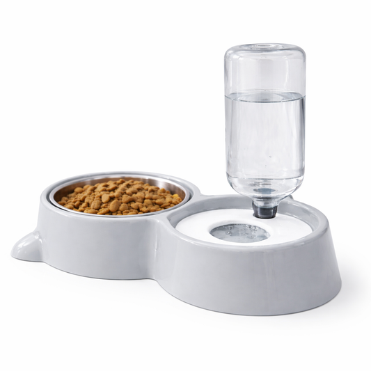 PawLux Duo Dine™ Stainless Feeding Station