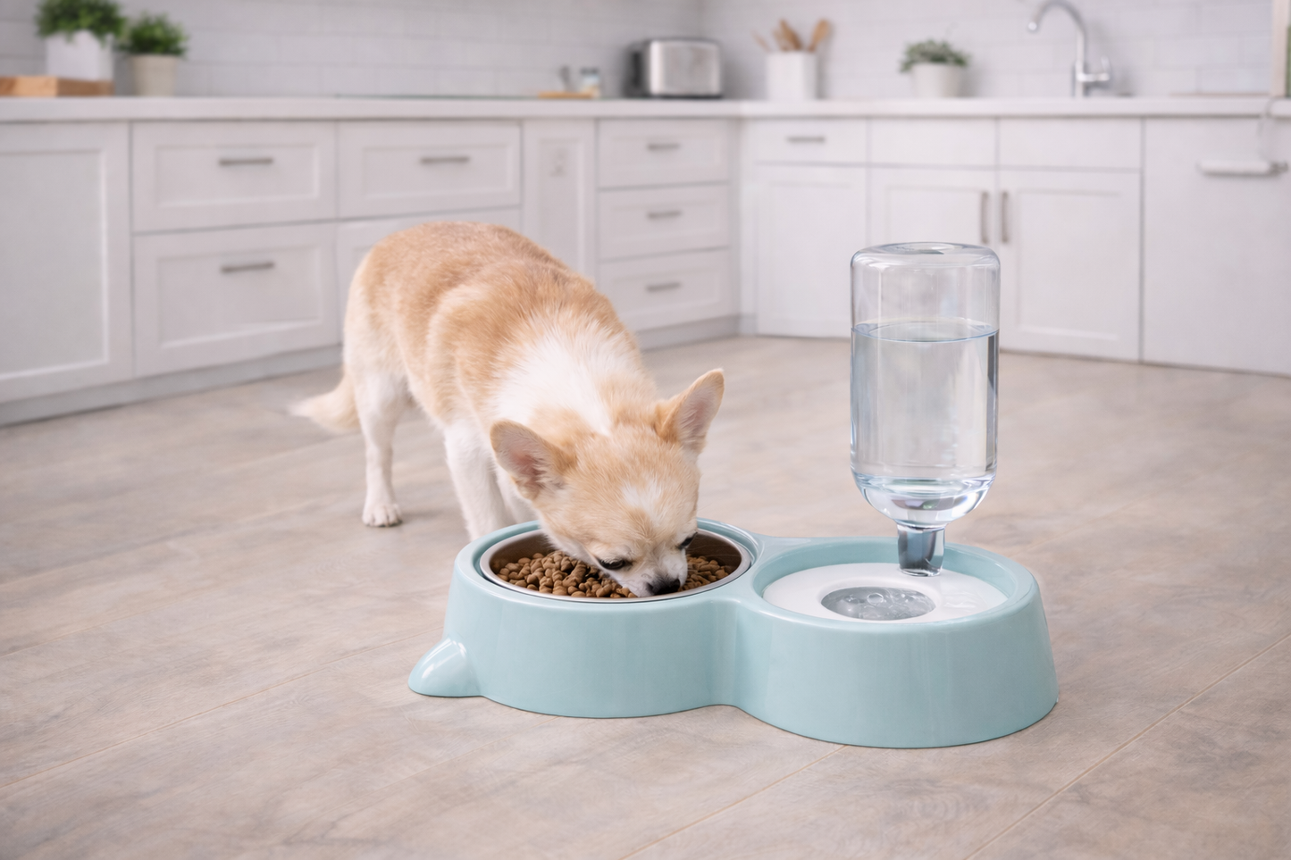 PawLux Duo Dine™ Stainless Feeding Station