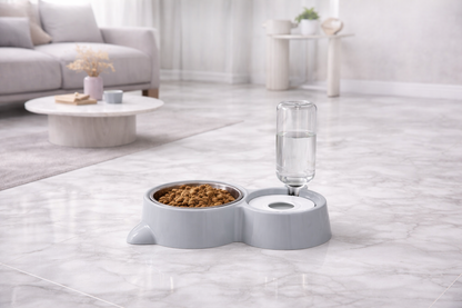 PawLux Duo Dine™ Stainless Feeding Station