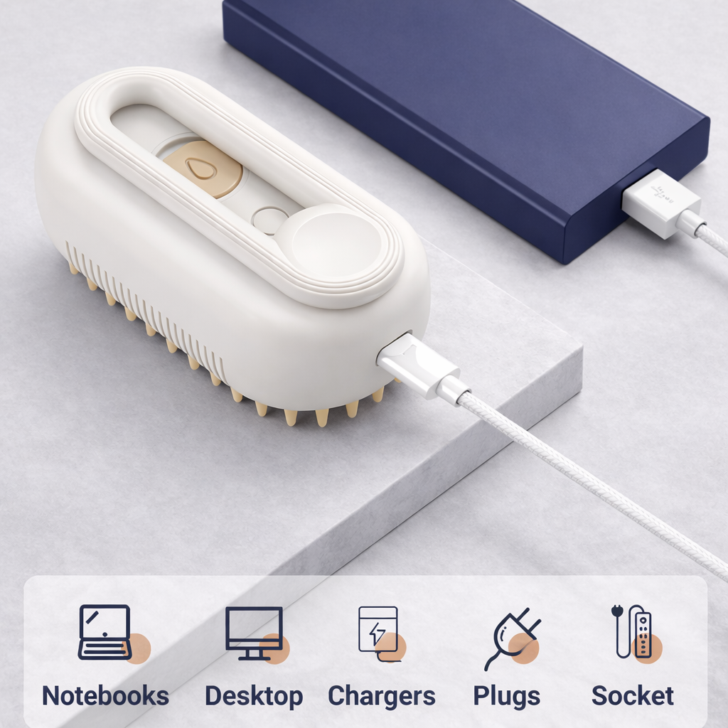 PawLux SteamTouch™ Grooming Brush