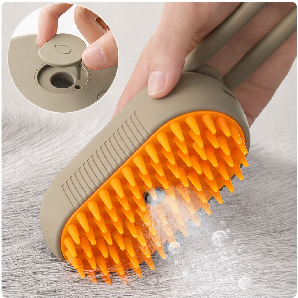 PawLux SteamTouch™ Grooming Brush